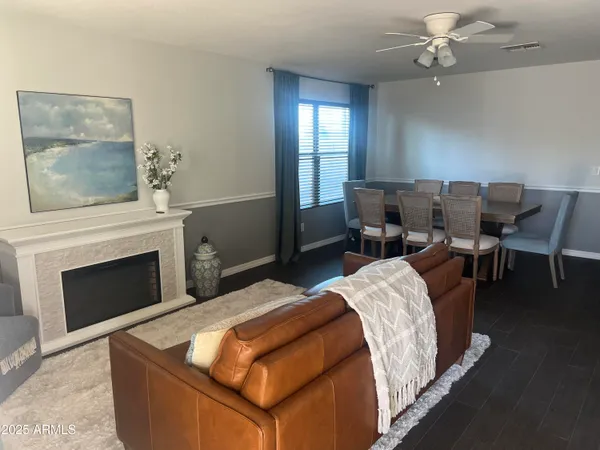 a bed room with a bed and a fireplace