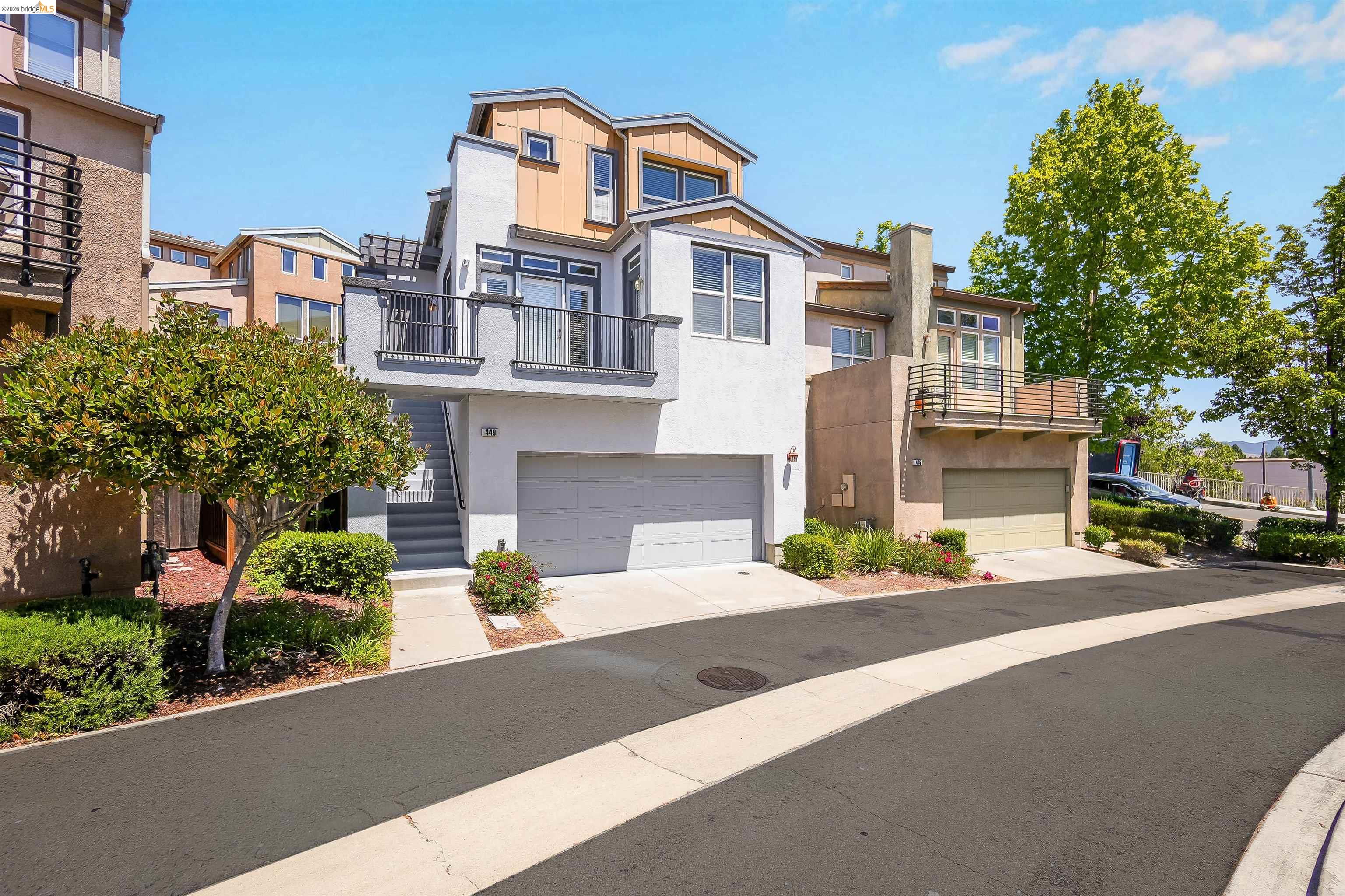 449 Constantine Court San Ramon, CA 94583 - Photo 7 of 63 Multi-story townhome featuring a modern architectural design with varied exterior finishes