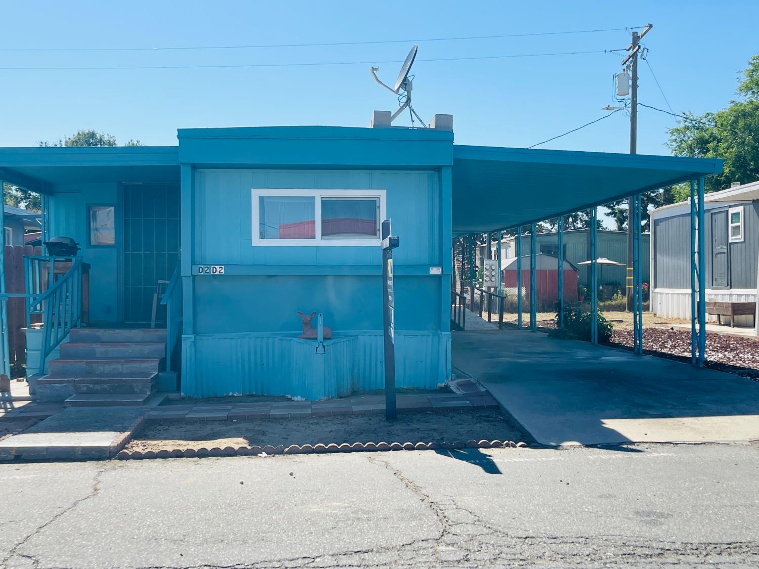 a front view of a house