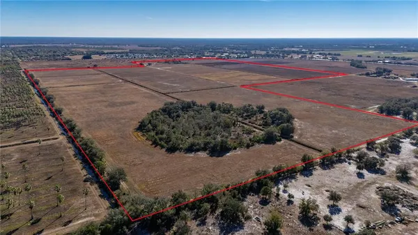 an aerial view of a beach