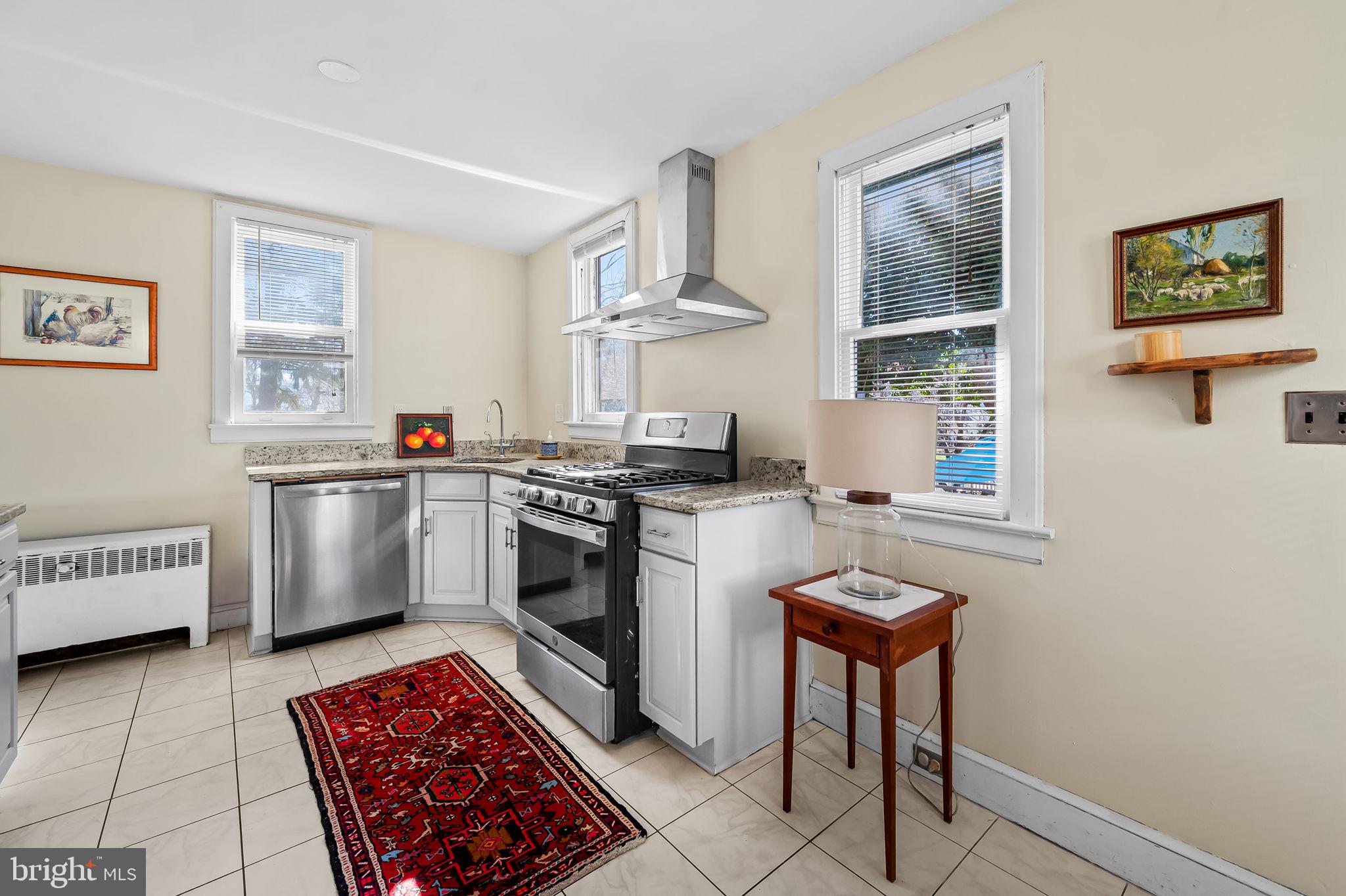 523 Orkney Road Baltimore, MD 21212 - Photo 15 of 40 a kitchen with stainless steel appliances granite countertop a stove a sink and a microwave