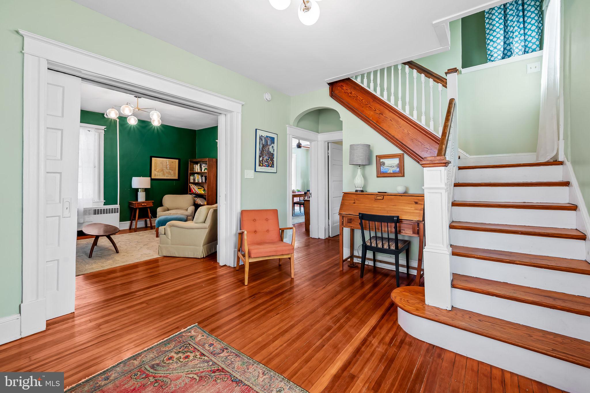 523 Orkney Road Baltimore, MD 21212 - Photo 7 of 40 a view of entryway livingroom and hall with wooden floor