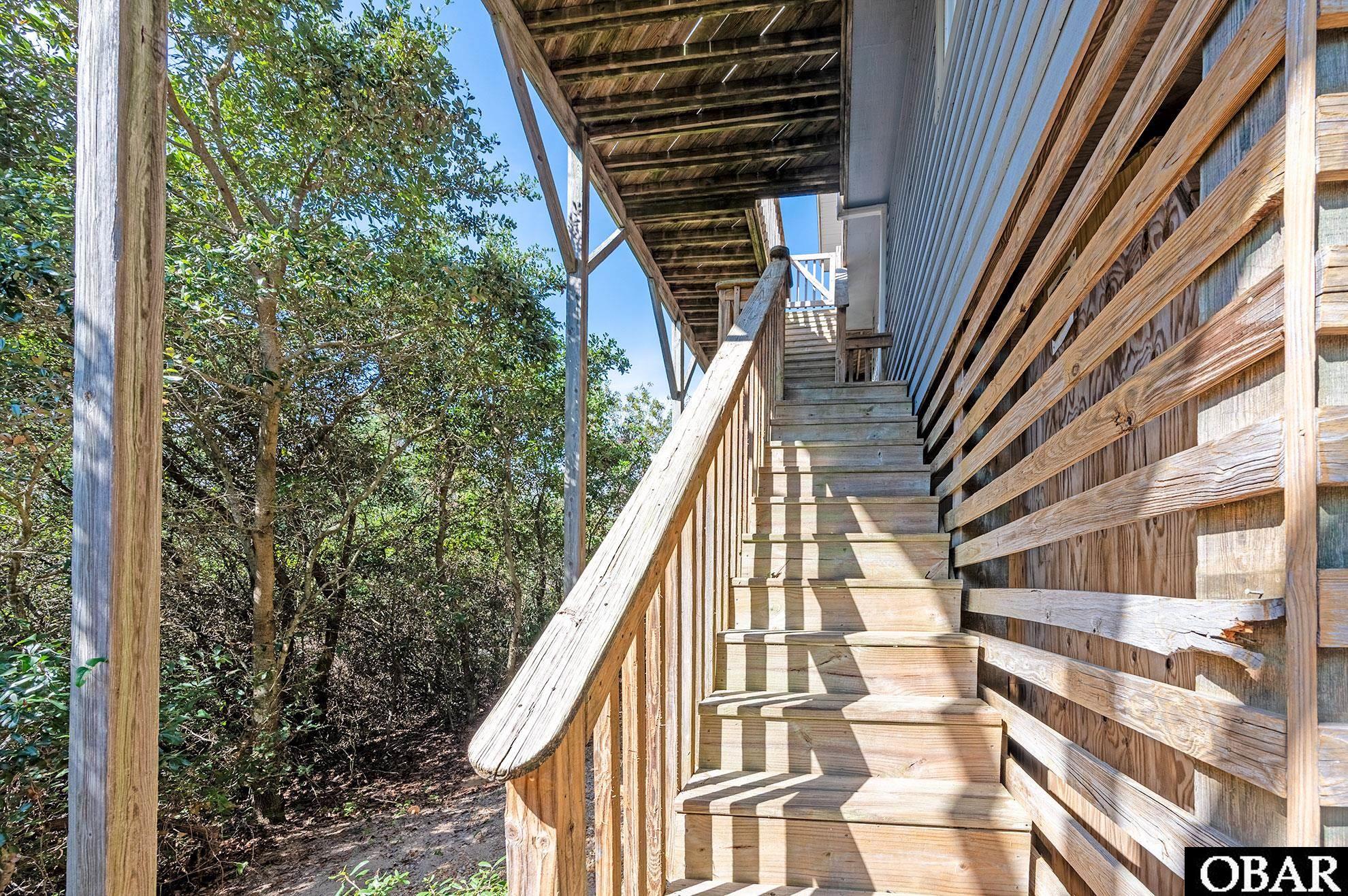 758 Fish Crow Court Corolla, NC 27927 - Photo 37 of 41 L1 Exterior Stair
