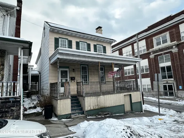 a front view of a house