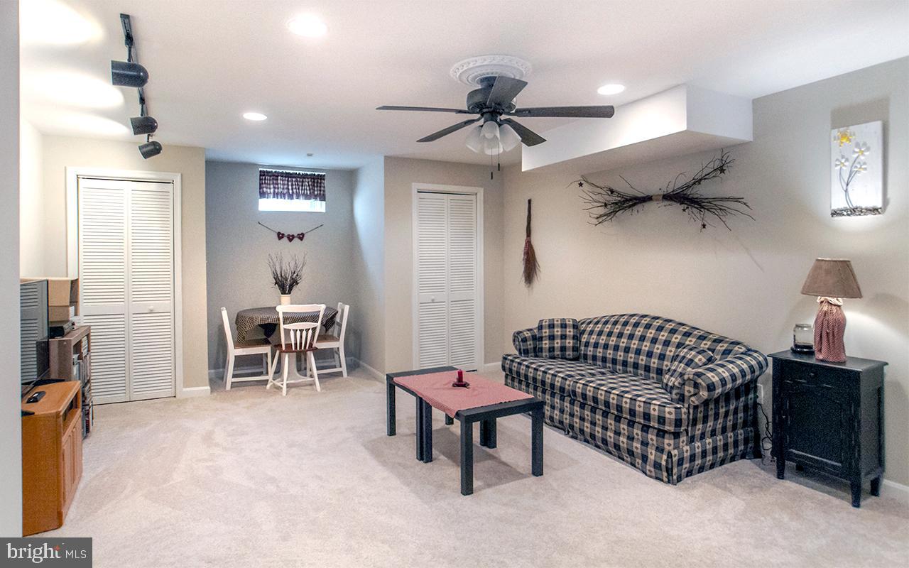 1 Lynn Ridge Court Manchester, MD 21102 - Photo 43 of 63 Lower Level Rec Room w Ceiling Fan