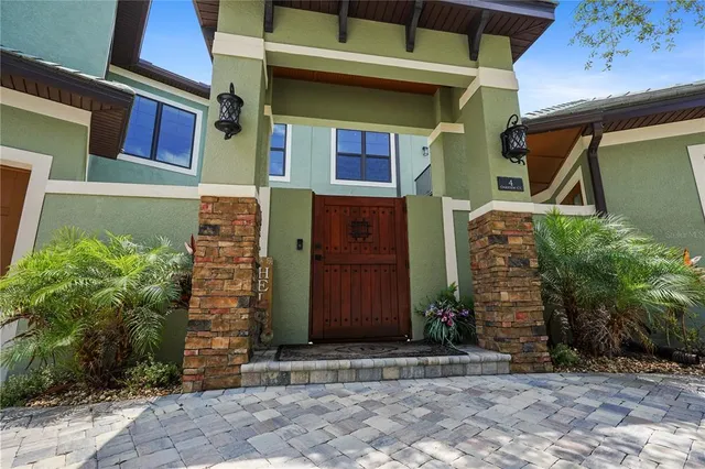 a front view of a house