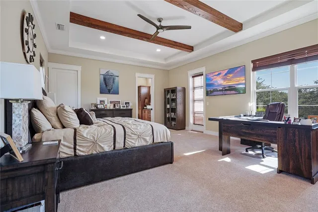 a bathroom with a granite countertop toilet a sink and a mirror