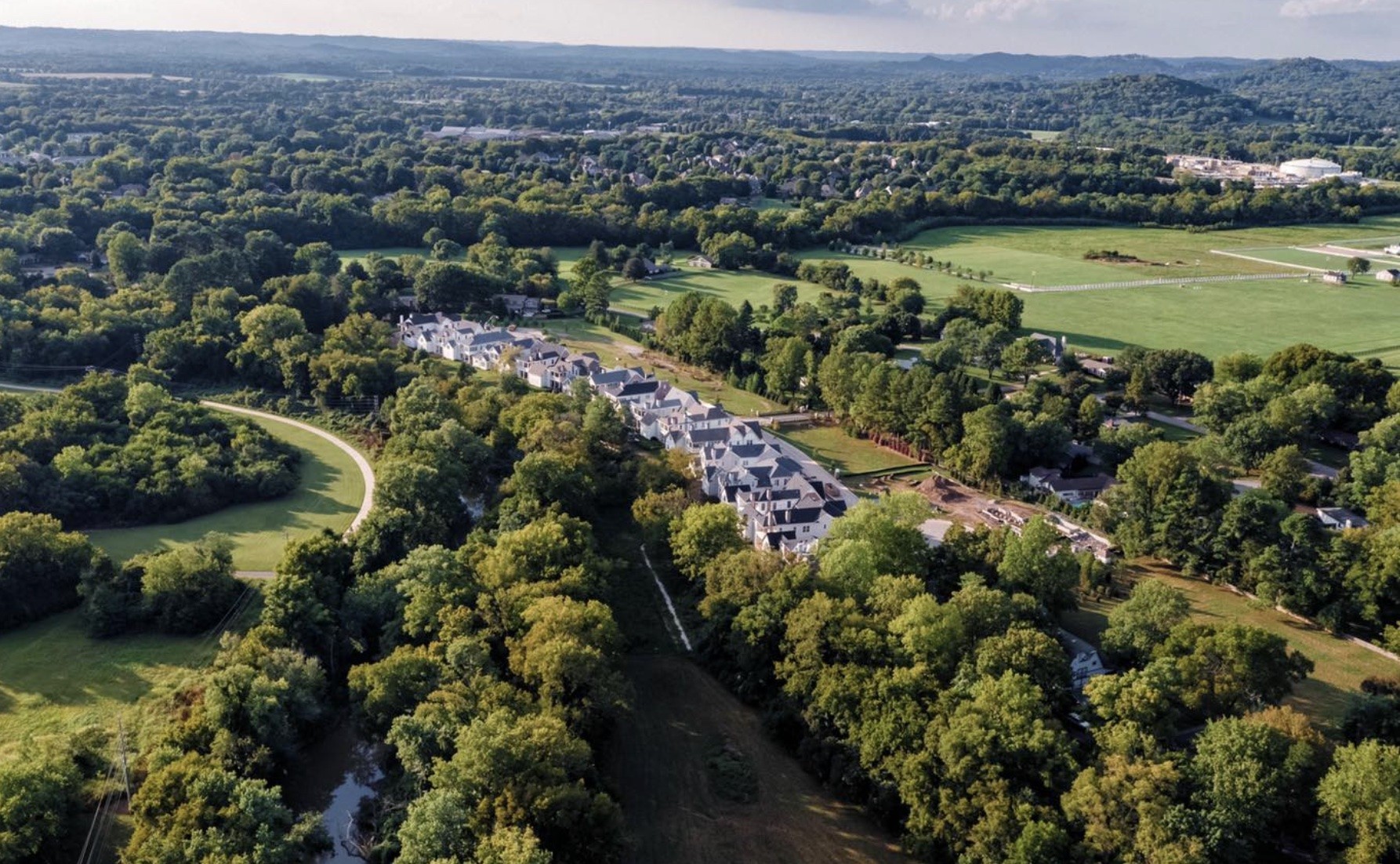 191 Splendor Ridge Drive Franklin, TN 37064 - Photo 68 of 70 an aerial view of residential houses with outdoor space and swimming pool
