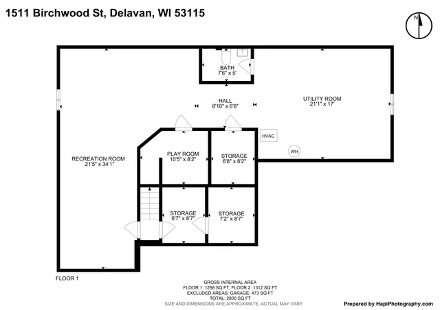 $465,000 | 1511 Birchwood Street, Delavan, WI 53115