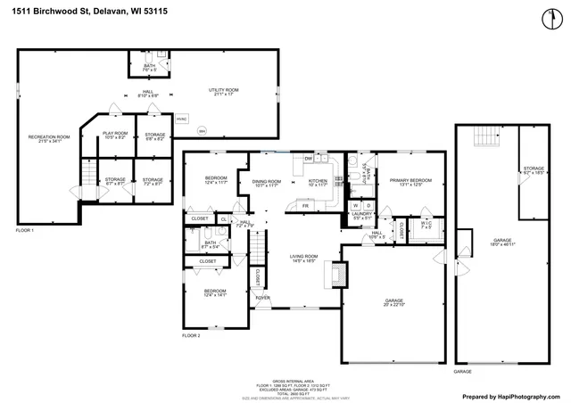 $465,000 | 1511 Birchwood Street, Delavan, WI 53115