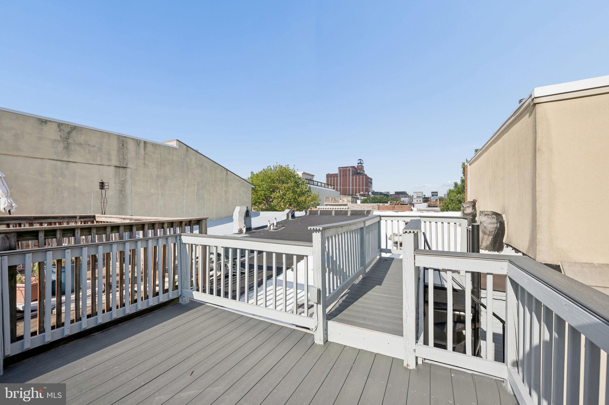 1108 South Clinton Street Baltimore, MD 21224 - Photo 46 of 66 Charming rooftop retreat with skyline views.