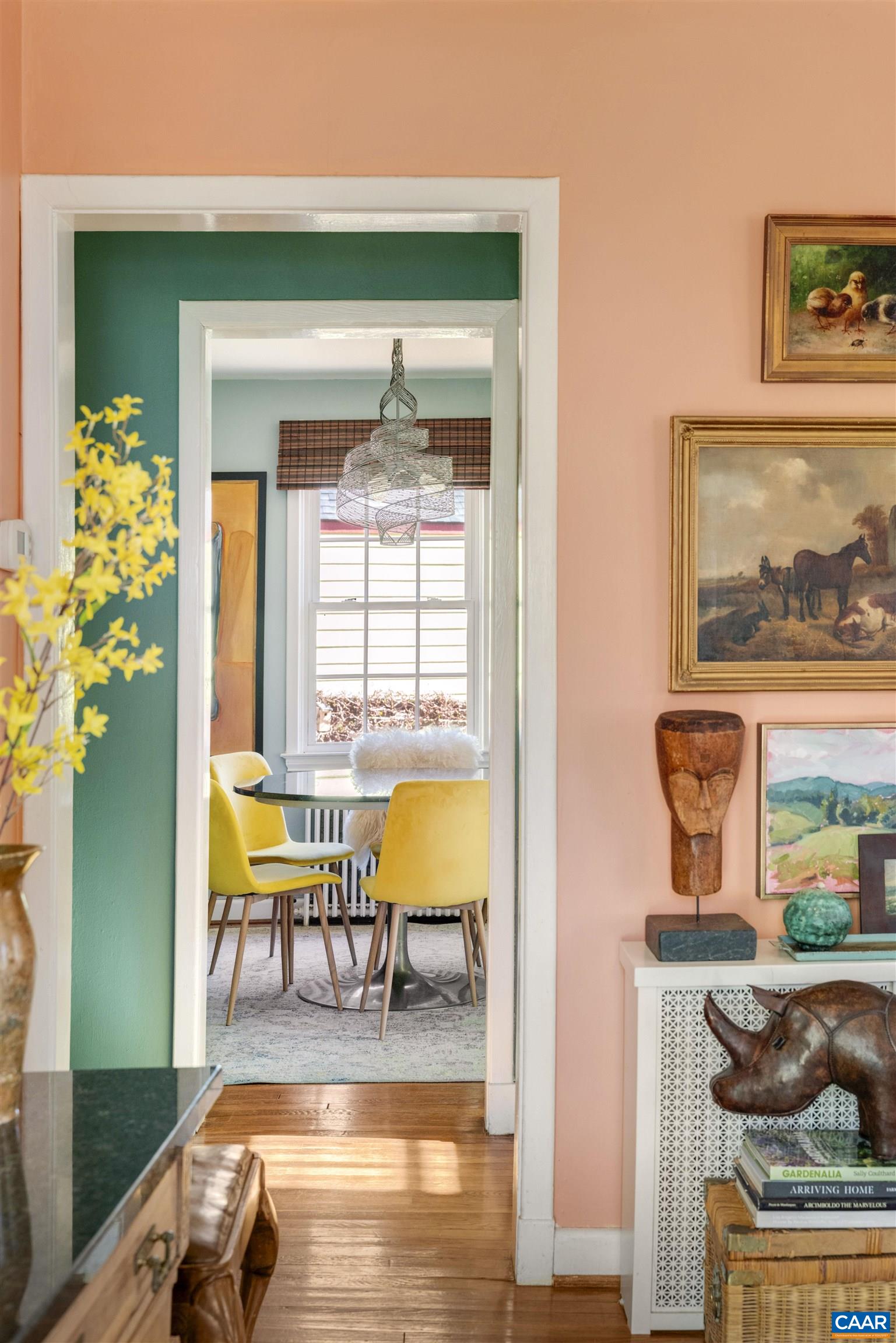 1618 Greenleaf Lane Charlottesville, VA 22903 - Photo 7 of 37 a view of a dining room with furniture one side kitchen view and wooden floor