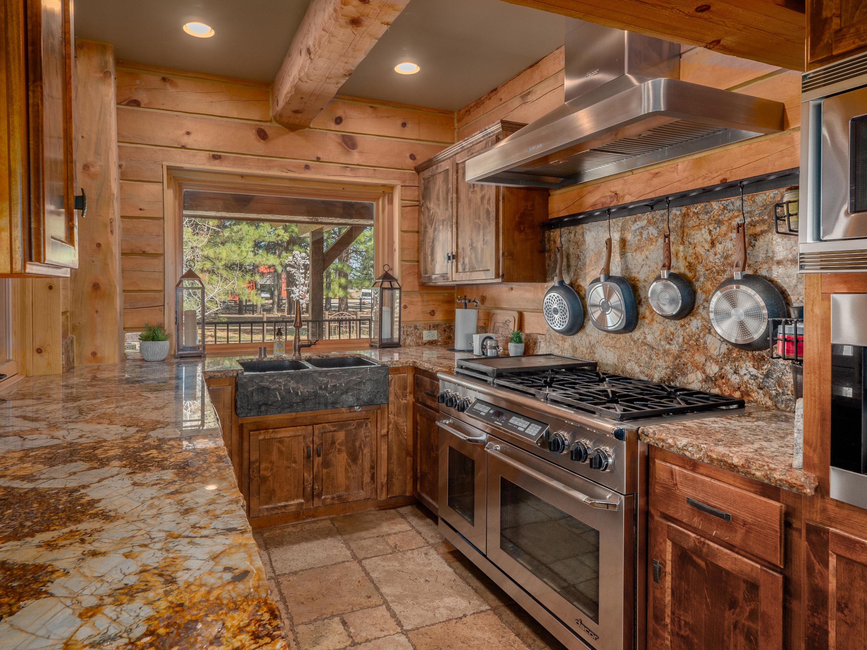 40900 Brown Road Fall River Mills, CA 96028 - Photo 18 of 72 a kitchen with stove and cabinets