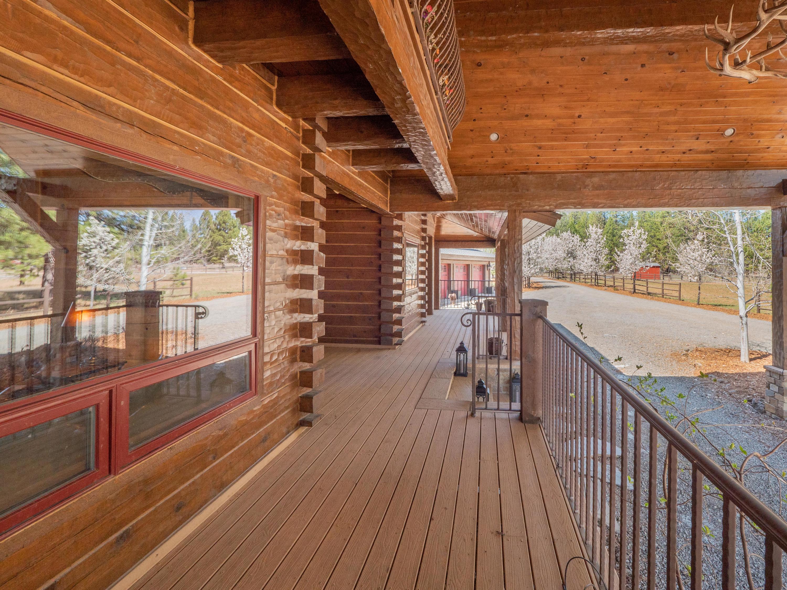 40900 Brown Road Fall River Mills, CA 96028 - Photo 43 of 72 a view of a balcony with wooden floor