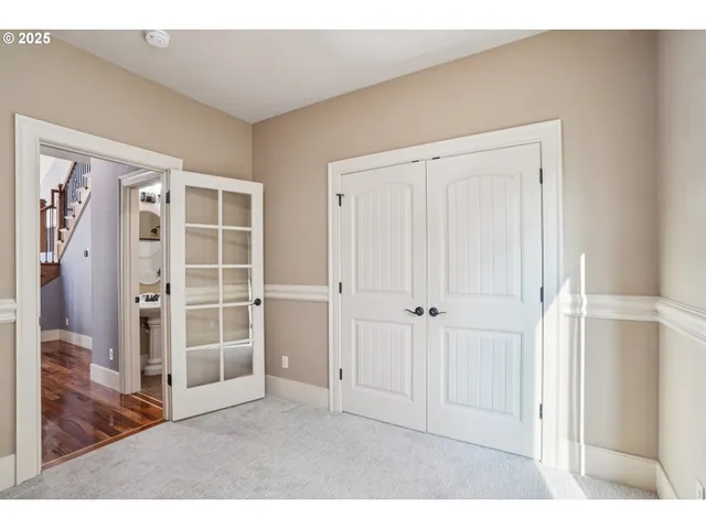 view of empty room with windows