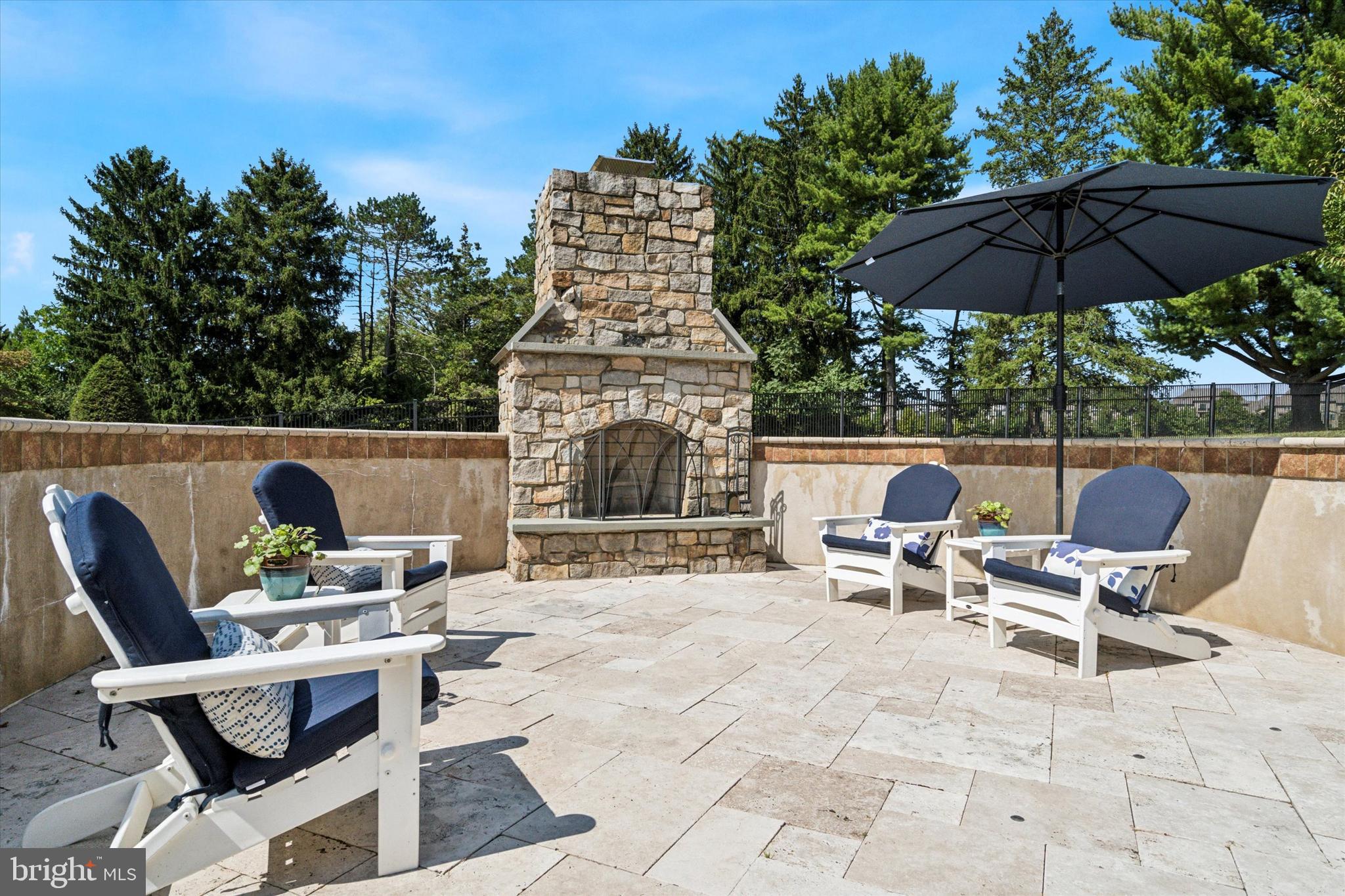 6003 Cricket Road Flourtown, PA 19031 - Photo 48 of 64 Outdoor Fireplace