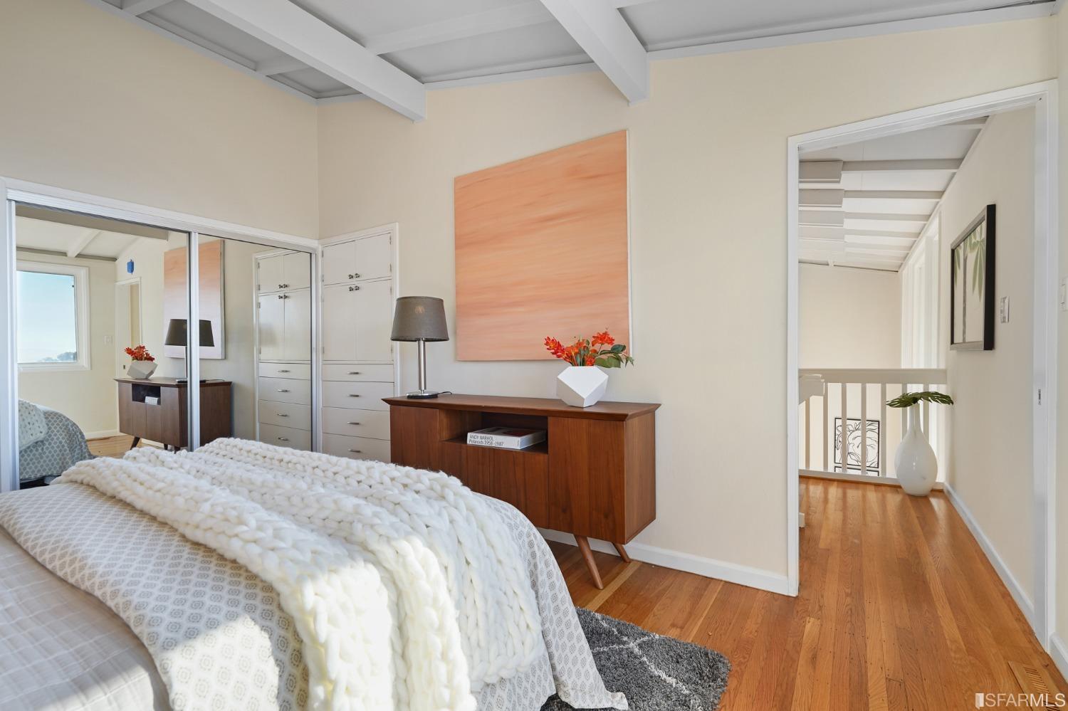 31 Avenida Drive Berkeley, CA 94708 - Photo 18 of 32 a bedroom with a bed and wooden floor