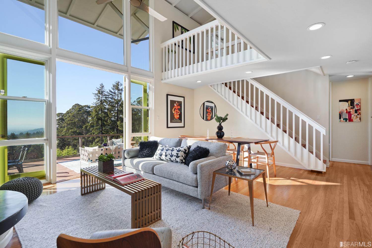 31 Avenida Drive Berkeley, CA 94708 - Photo 7 of 32 a living room with furniture and a wooden floor