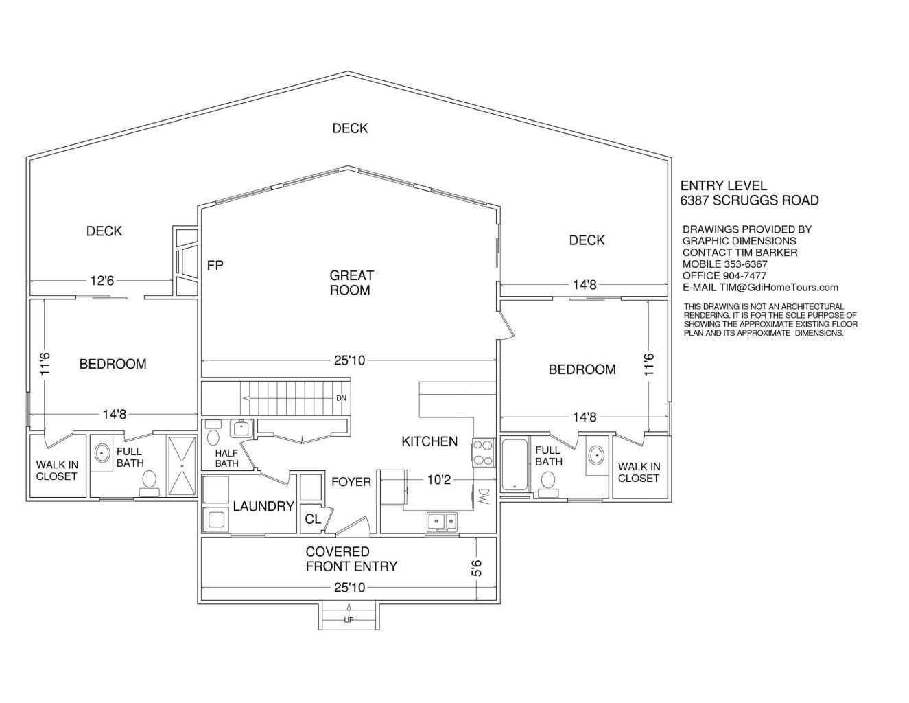 6387 Scruggs Road Moneta, VA 24121 - Photo 42 of 43 ScruggsMainLevelFloorPlan