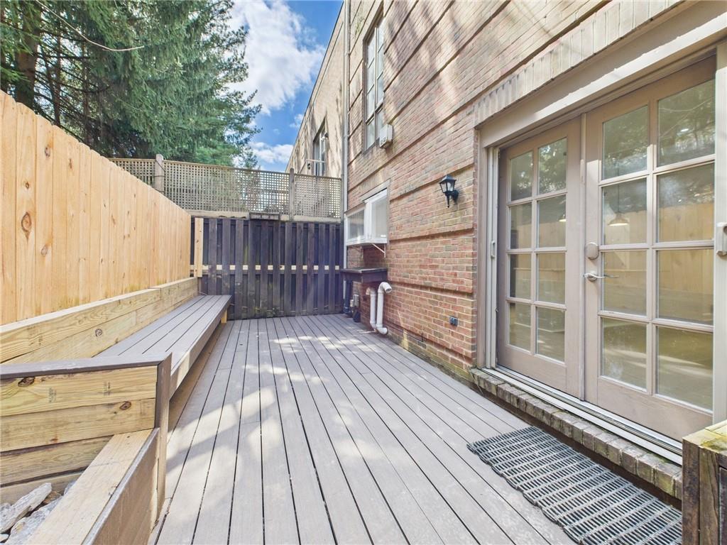 138 North Woodland Road Pittsburgh, PA 15232 - Photo 34 of 50 a view of balcony with wooden floor