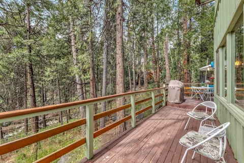 a house view with a outdoor space