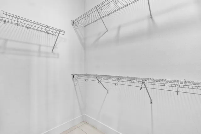 a view of a rack on the wall