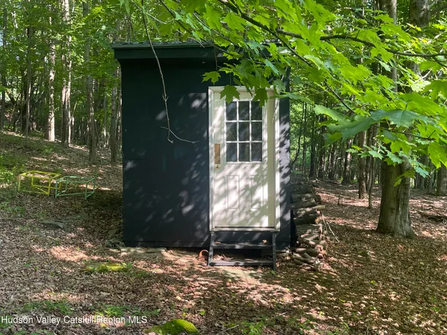 a view of a small yard