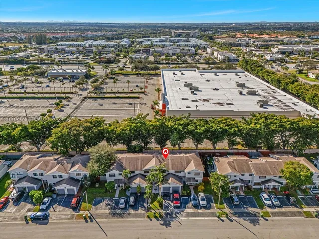 an aerial view of a city