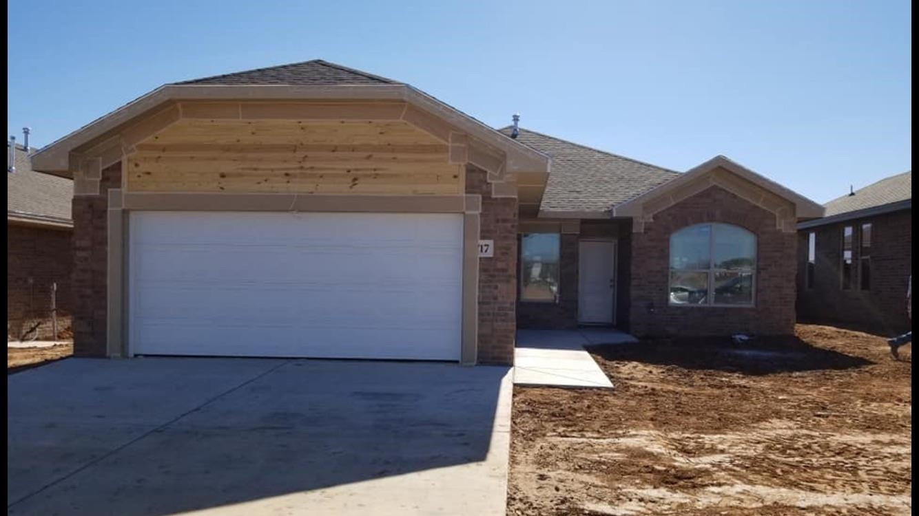 a front view of a house