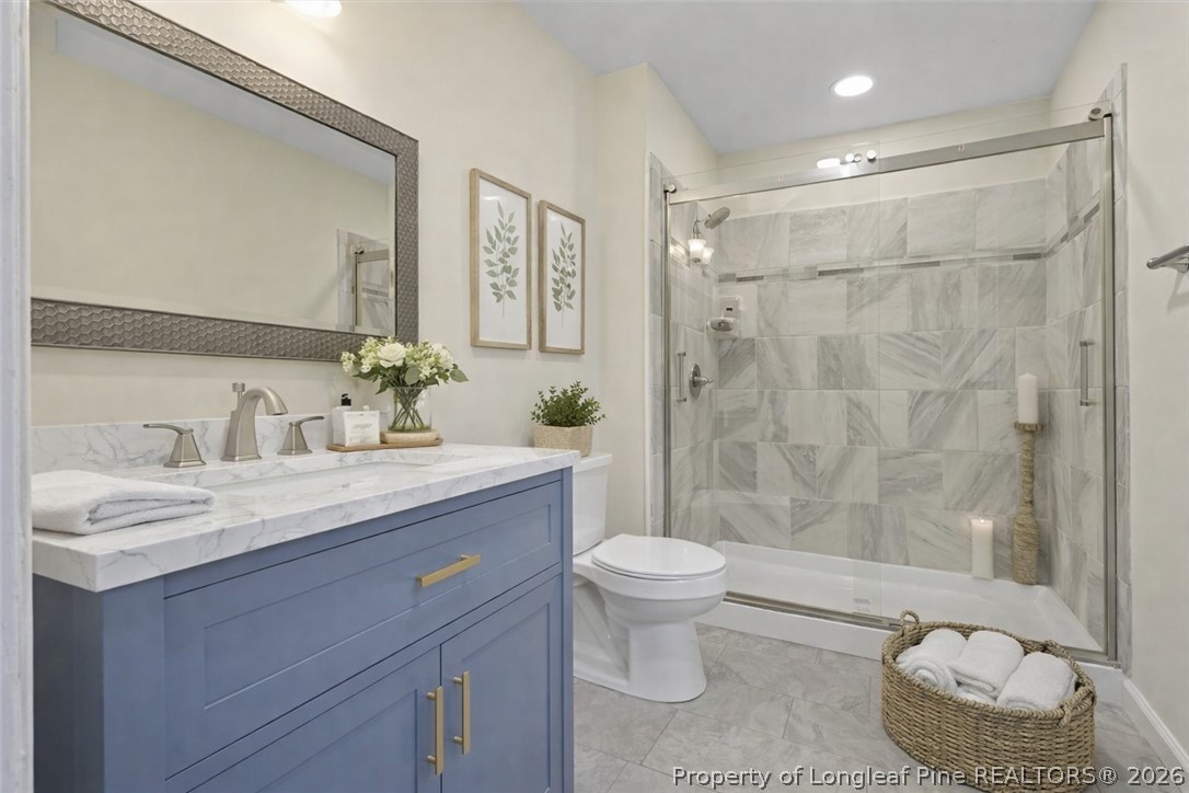 2604 Huntington Road Fayetteville, NC 28303 - Photo 24 of 46 virtually staged primary bathroom