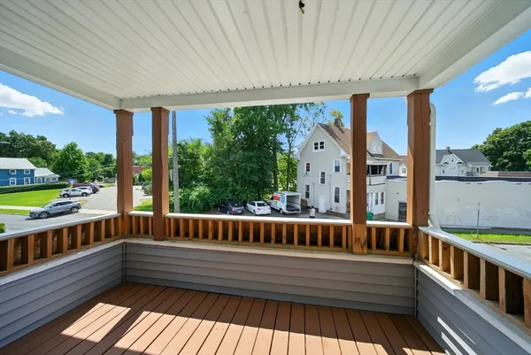 a view of balcony with couch