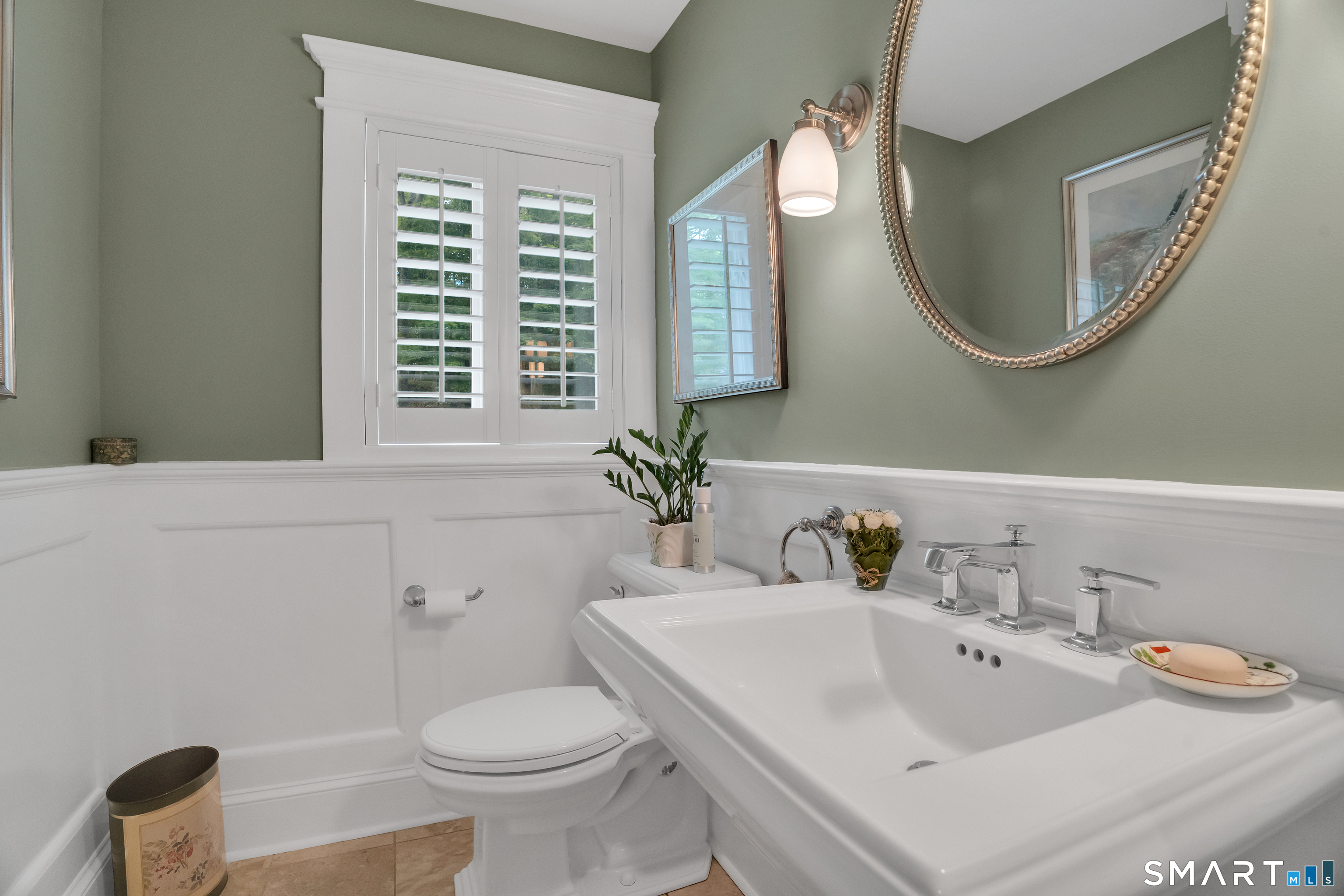253-4 Grassy Hill Road Lyme, CT 06371 - Photo 35 of 40 renovated half bath on main floor