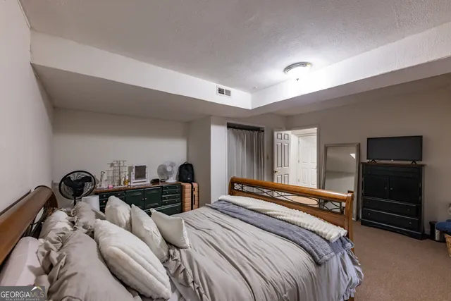 a view of an outdoor space and swimming pool