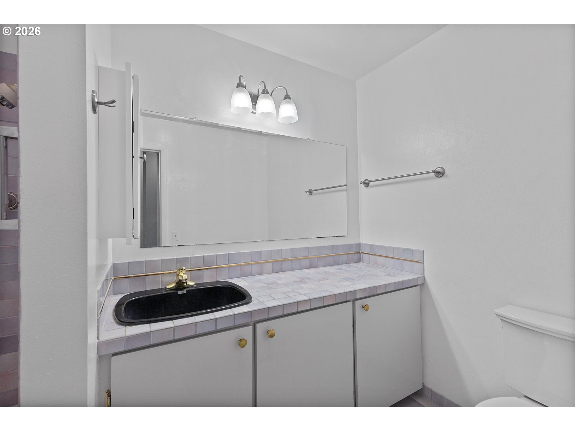 860 Southwest 10th Street Lincoln City, OR 97367 - Photo 21 of 45 a bathroom with a sink and a mirror