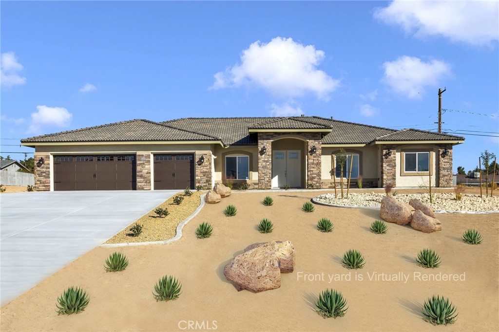 15465 Kasota Road Apple Valley, CA 92307 - Photo 1 of 1 a front view of a house with swimming pool