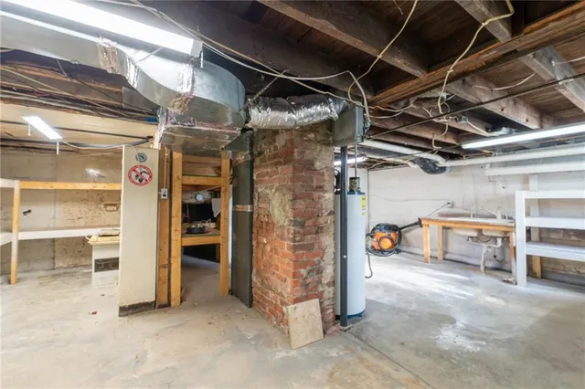 a view of storage and utility room