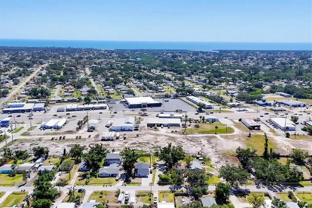 an aerial view of a city