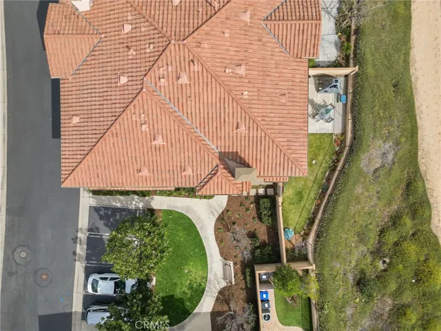 a bird view of a house