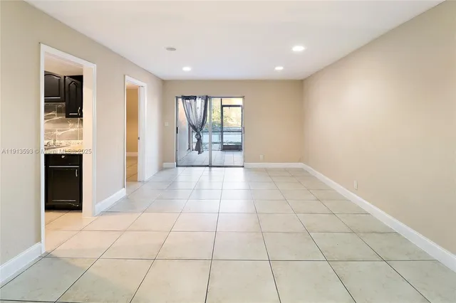 a view of an empty room