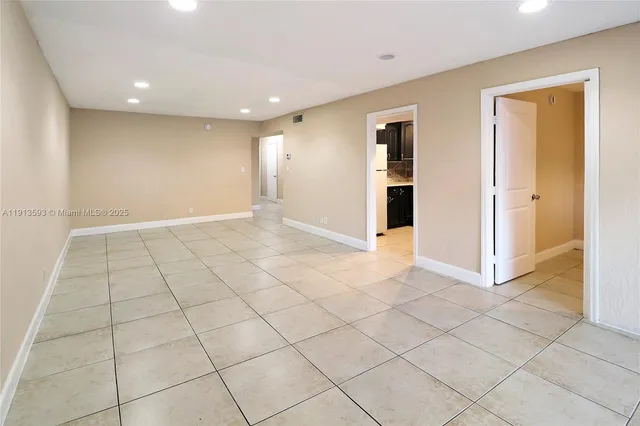 a view of an empty room