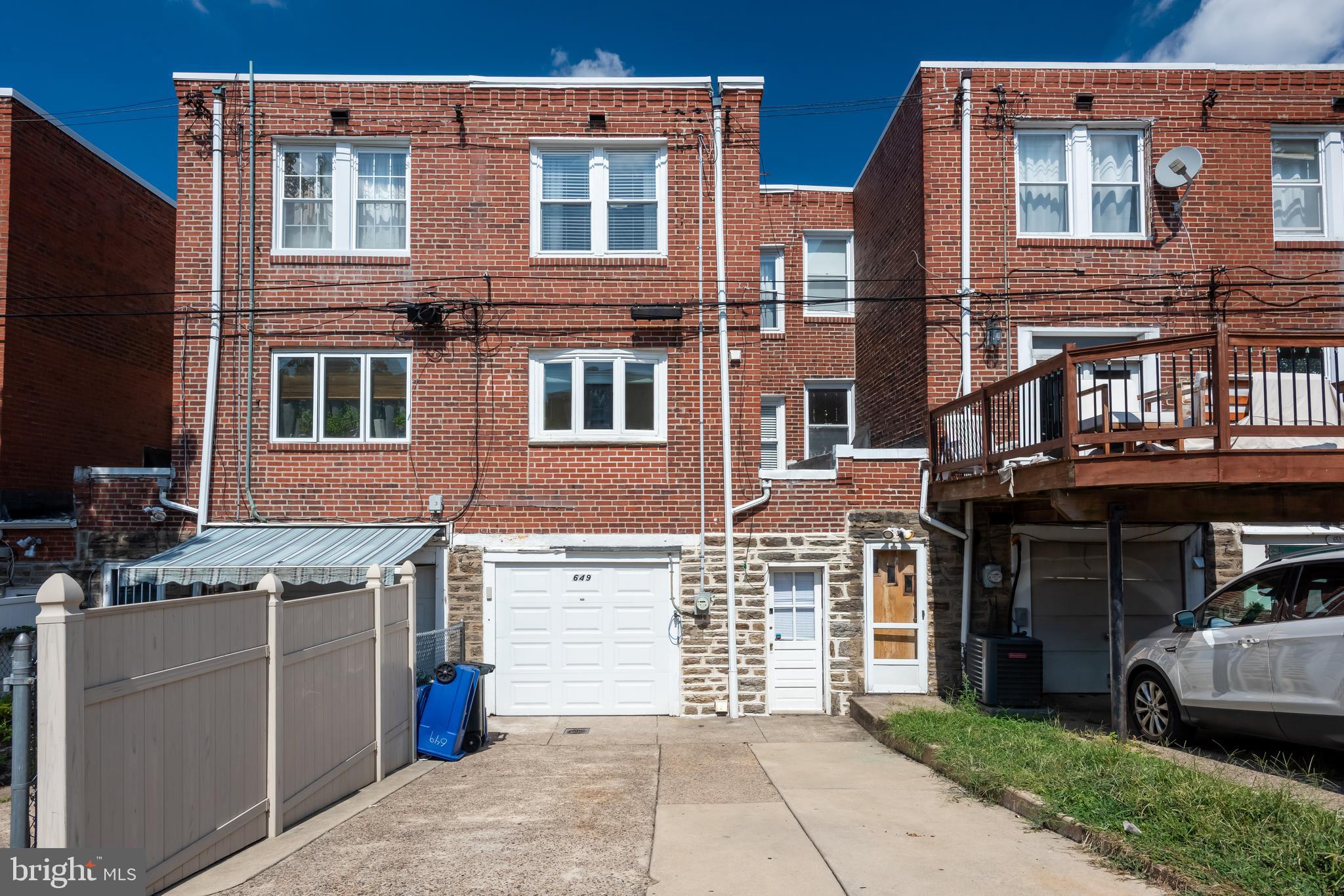 649 Maris Street Philadelphia, PA 19128 - Photo 28 of 28 Back of home showing garage