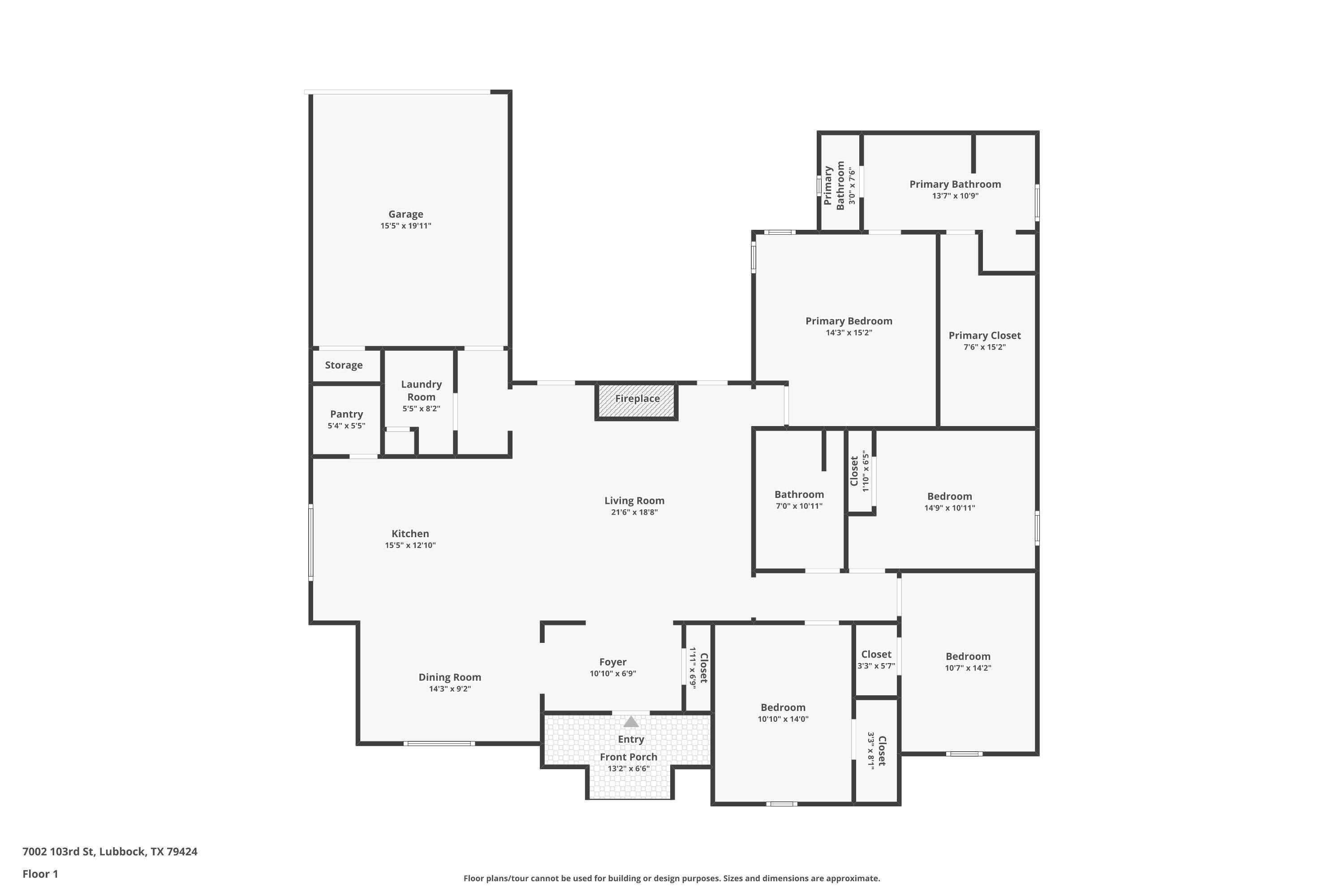 7002 103rd Street Lubbock, TX 79424 - Photo 35 of 35 a picture of floor plan