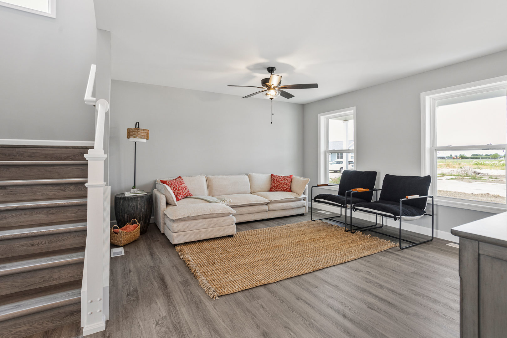 508 Patterson Drive Bloomington, IL 61701 - Photo 5 of 33 a living room with furniture and a wooden floor