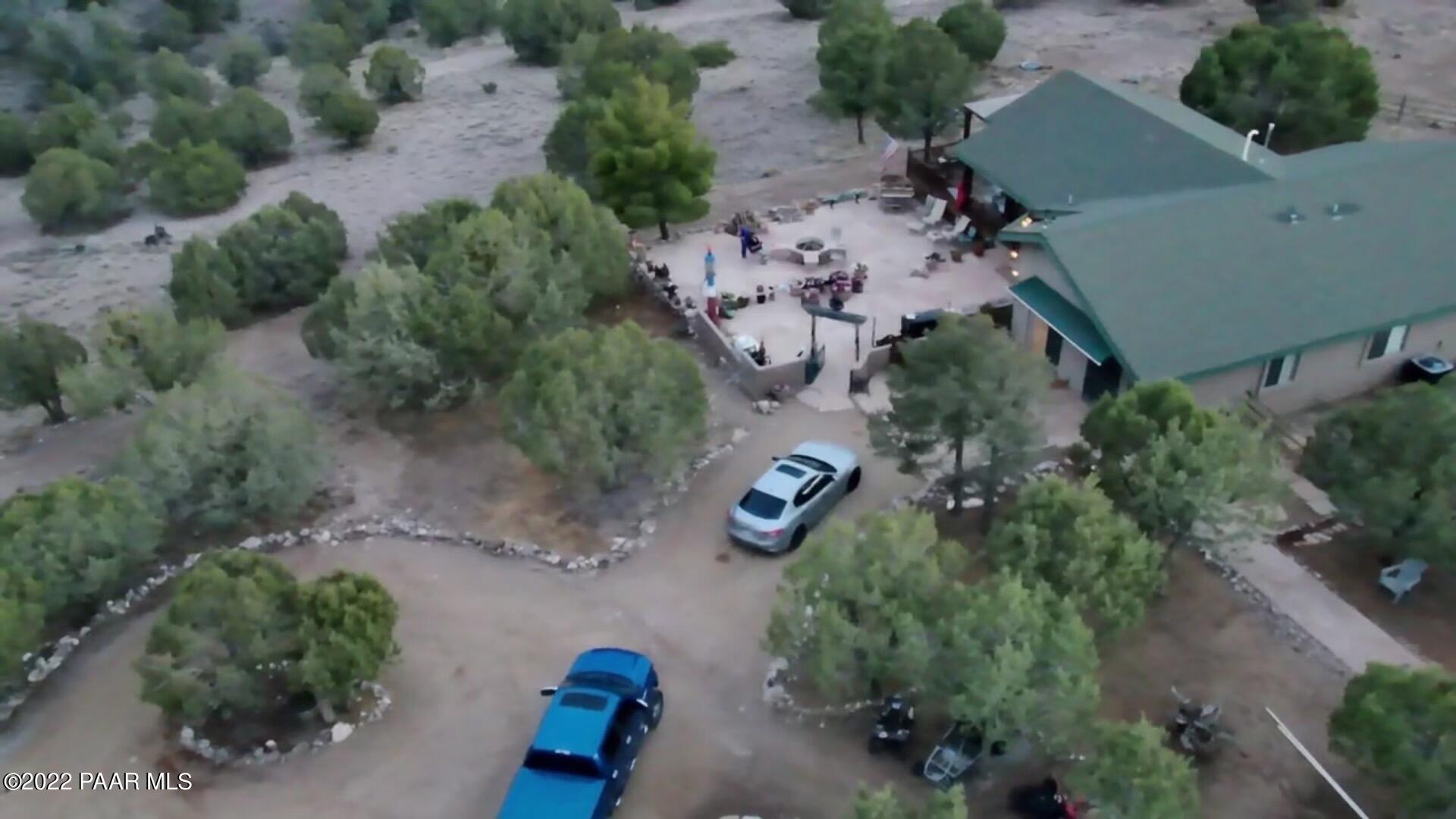 18100 Crossroads Ranch Road Prescott, AZ 86305 - Photo 26 of 40 an aerial view of a house with a yard