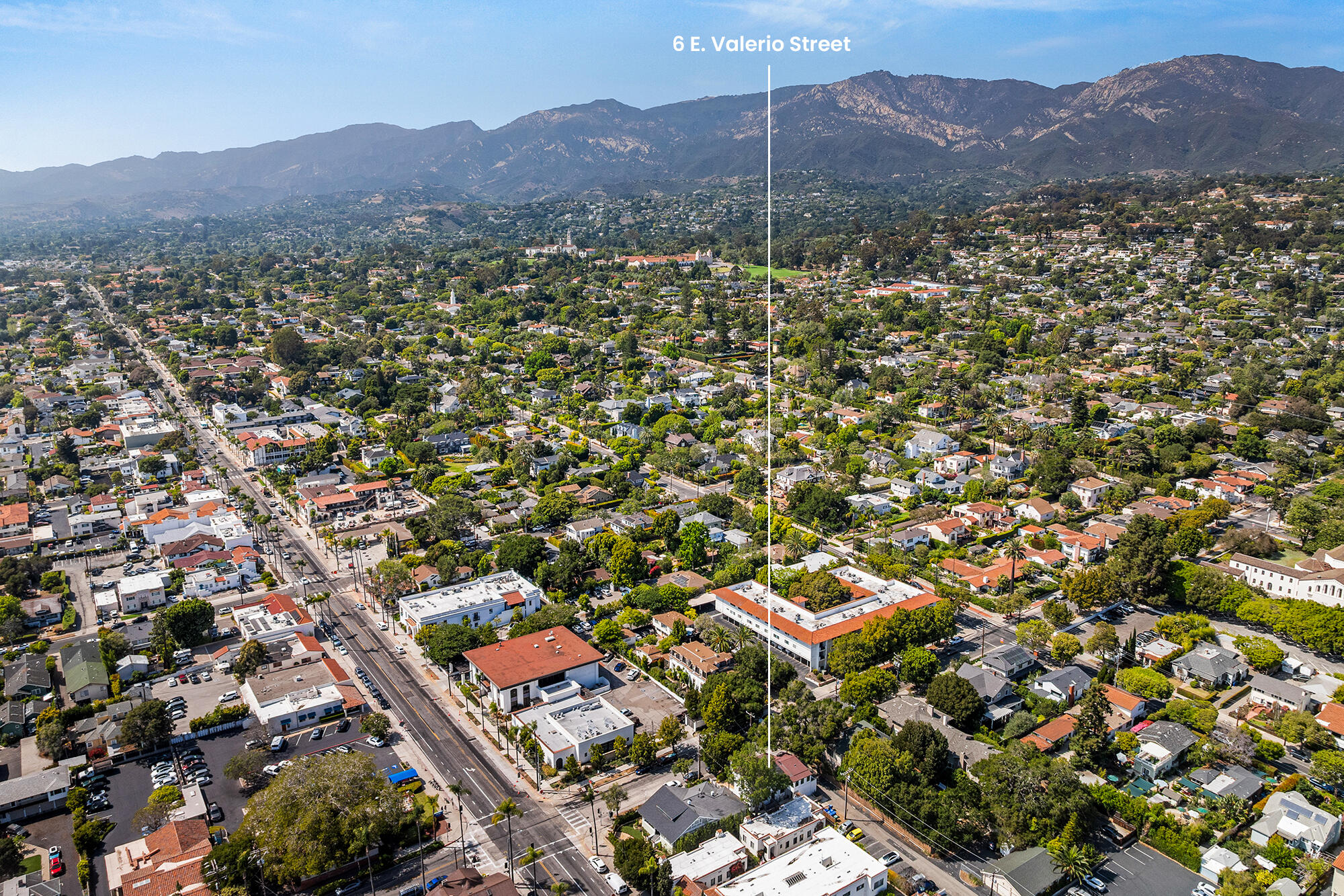 6 East Valerio Street Santa Barbara, CA 93101 - Photo 73 of 74 an aerial view of residential house and sandy dunes
