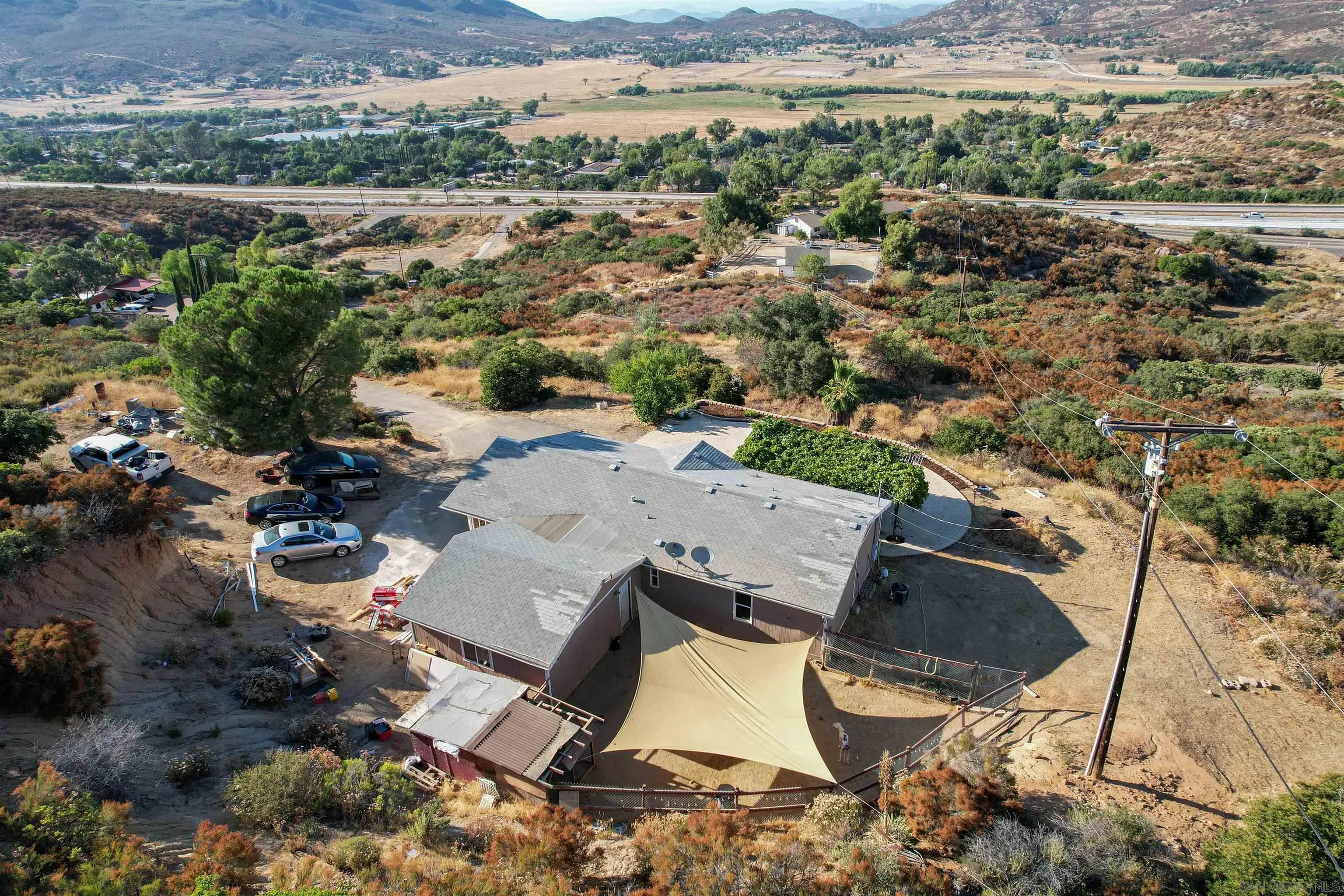 5631 Alpine Boulevard Alpine, CA 91901 - Photo 3 of 20 an aerial view of residential house with outdoor space