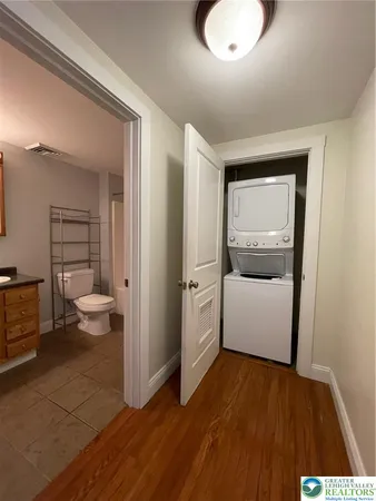 a view of bathroom with toilet sink and tub