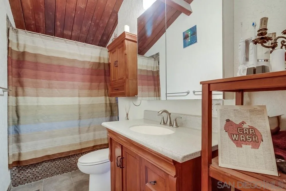2010 South Grade Road Alpine, CA 91901 - Photo 19 of 35 a bathroom with a sink toilet and shower
