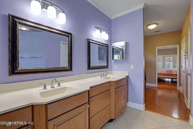 a view of a dining room with furniture and windows