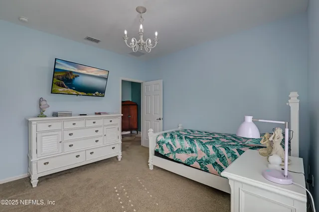 a view of a park with swings and slides